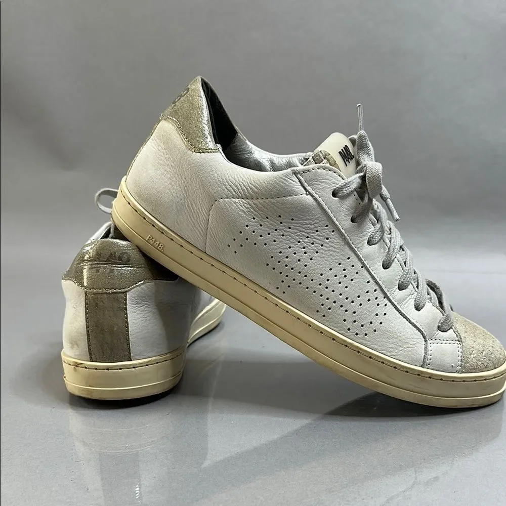 ✨ P448 John Metallic Sneakers – Women’s Size 38✨ (B-1544)